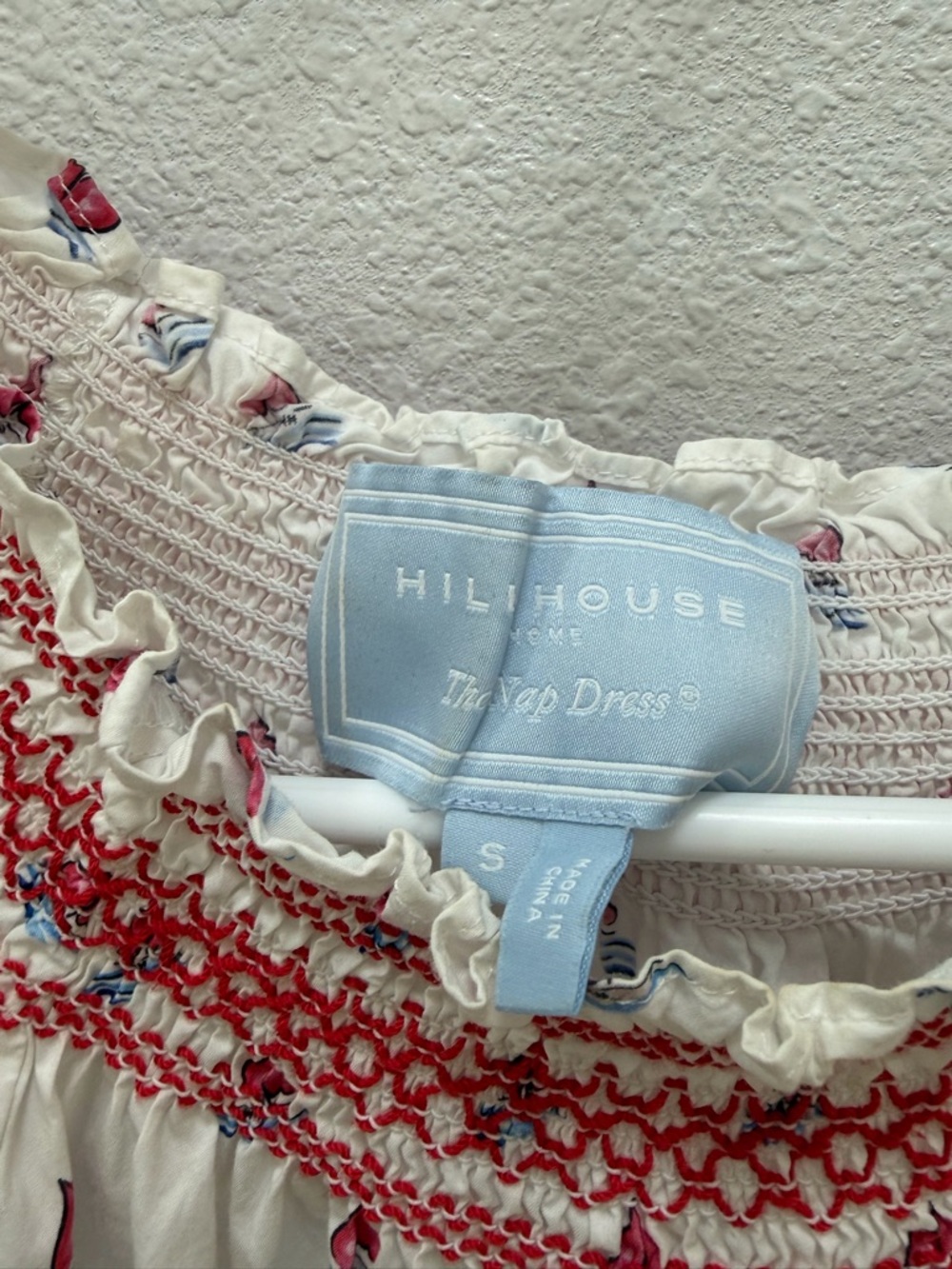 Hill House Cream Dress with Red and Blue Sailboat Print - Picture 2 of 2